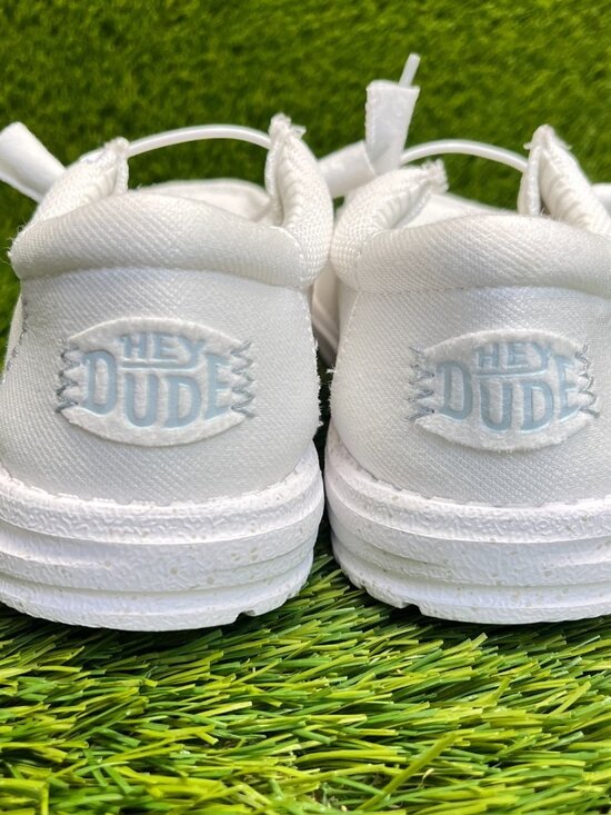 Hey Dude Wally Stretch Sox Mens Size 8 White Athletic Walking Slip On Shoes main image 10